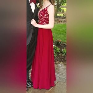 Red prom dress